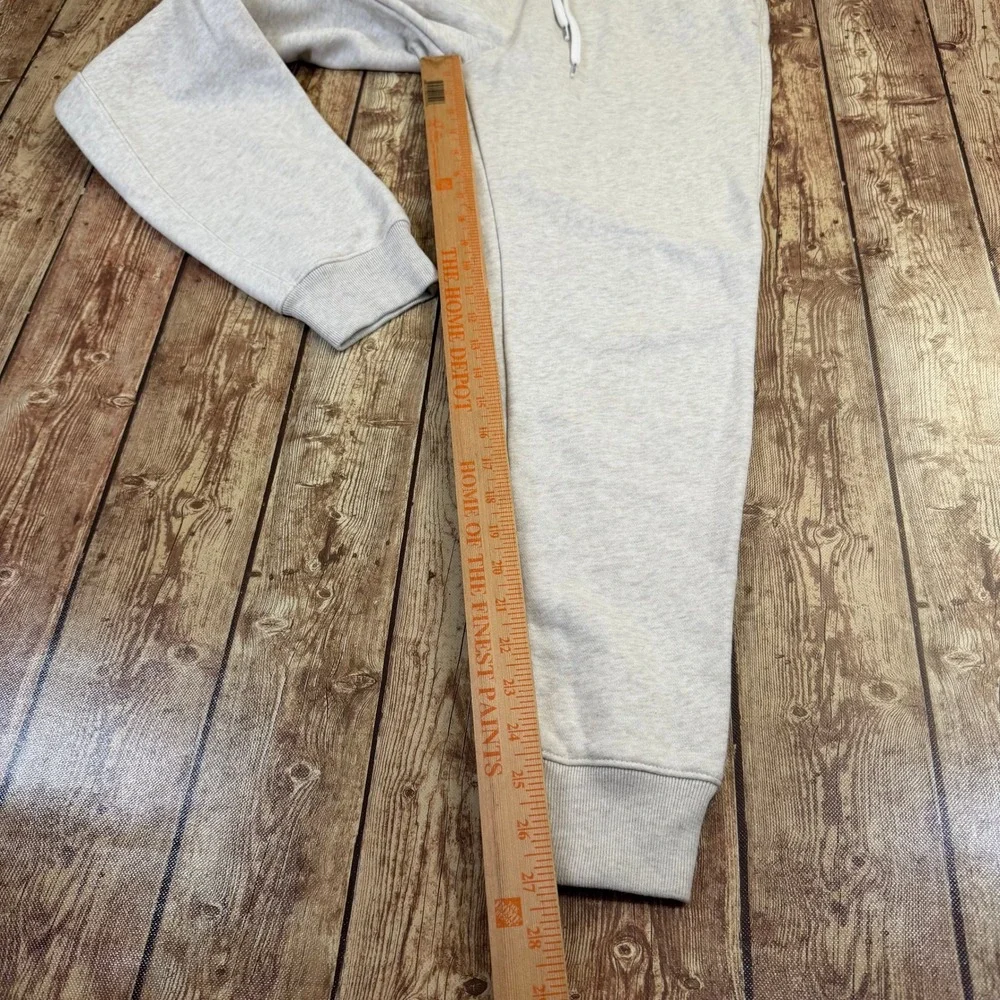 Hollister Jogger Sweatpants Mens Small Oatmeal Heathered Fleece Cuffed